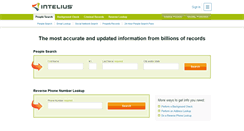 Desktop Screenshot of intelius.com